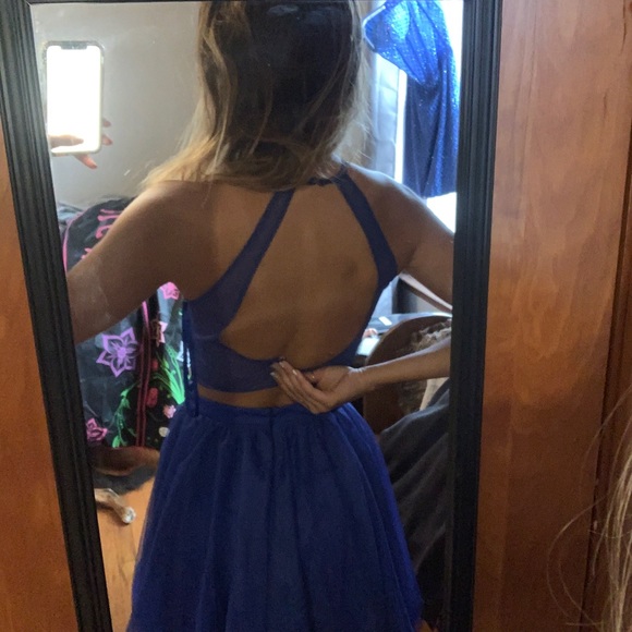 Blue two piece homecoming dress - Picture 2 of 5